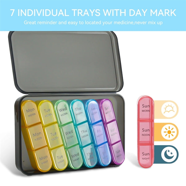 Large Sealed Moisture-Proof Travel Carrying Pill Case