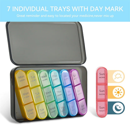 Large Sealed Moisture-Proof Travel Carrying Pill Case