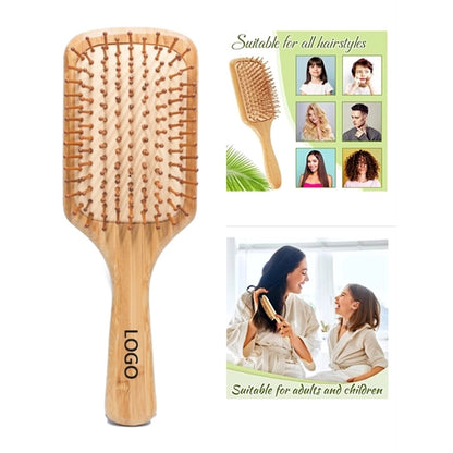 Bamboo Brush Paddle Hairbrush