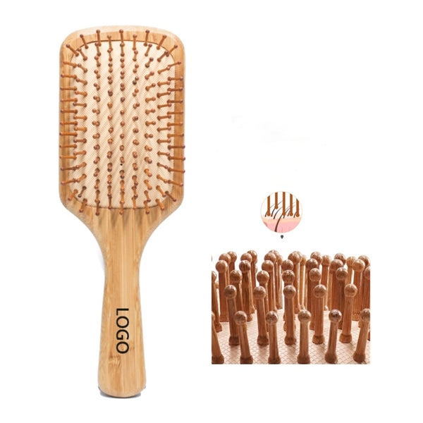 Bamboo Brush Paddle Hairbrush