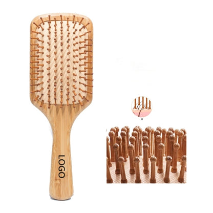 Bamboo Brush Paddle Hairbrush