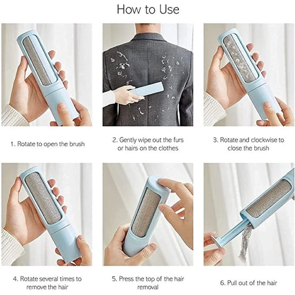 Portable Self-Cleaning Pet Hair Remover Roller