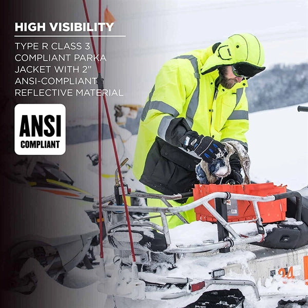 High Visibility Reflective Winter Safety Jacket