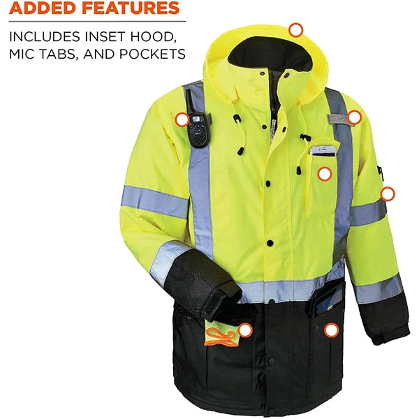 High Visibility Reflective Winter Safety Jacket
