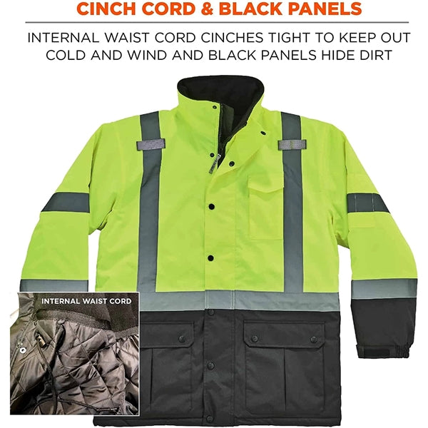 High Visibility Reflective Winter Safety Jacket