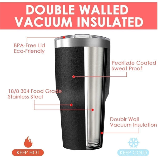 30oz Stainless Steel Travel Mug with Lid