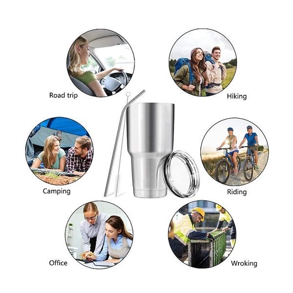 30oz Stainless Steel Travel Mug with Lid