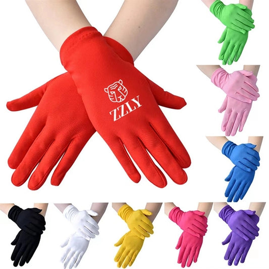 Short Satin Gloves