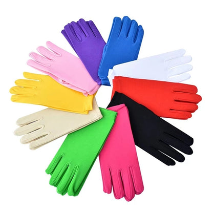 Short Satin Gloves