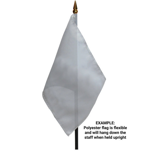 8" x 12" Single Reverse Polyester Stick Flags