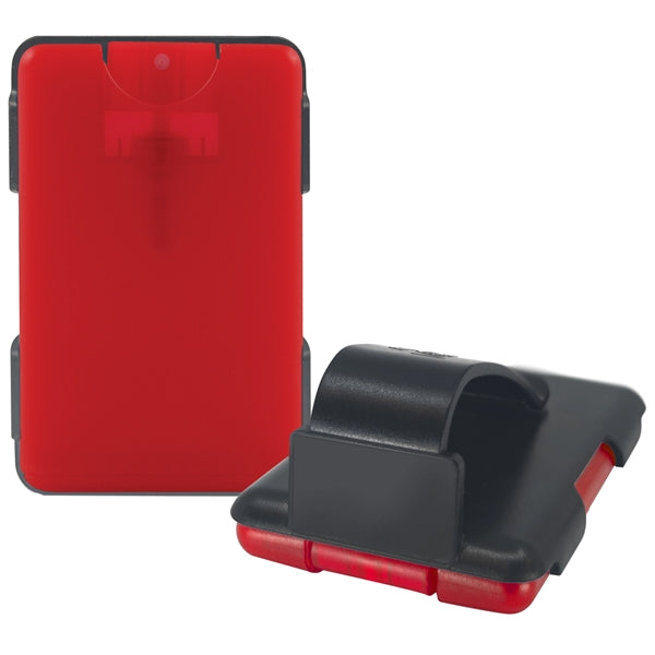 Easy-Reach TM Auto Visor Clip with Credit Card Sanitizer