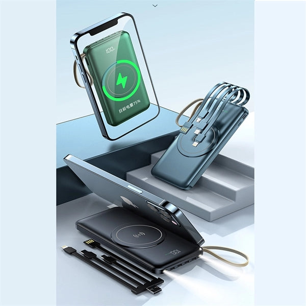 Power Bank With Cable And Magnetic