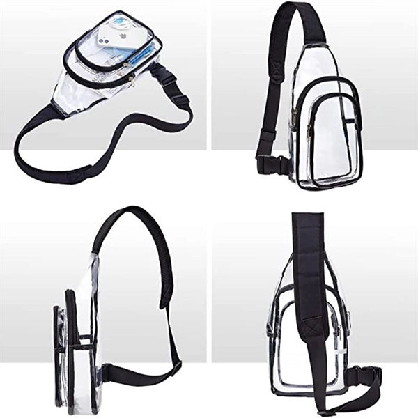 Multipurpose Clear Crossbody Sling Backpack