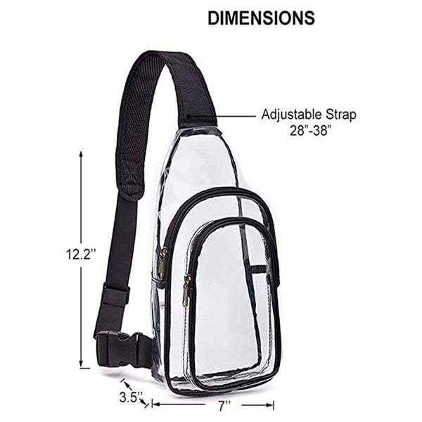 Multipurpose Clear Crossbody Sling Backpack
