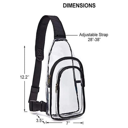 Multipurpose Clear Crossbody Sling Backpack