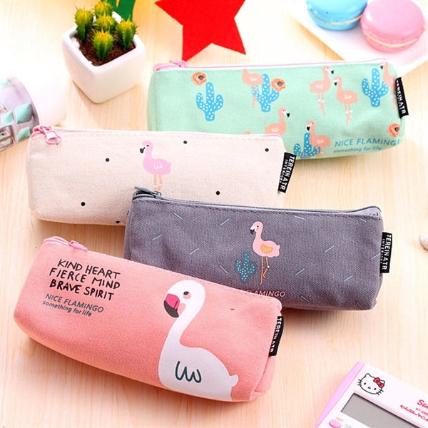 Cute Flamingo Pencil Case