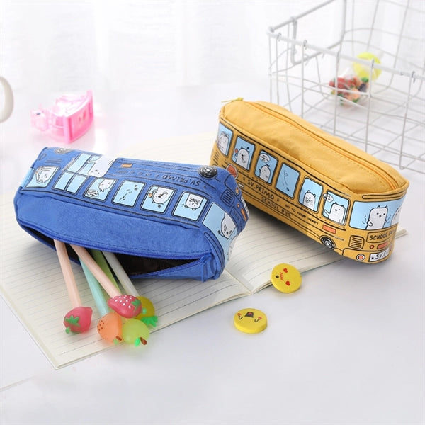 Cute Animal Bus Pencil Case