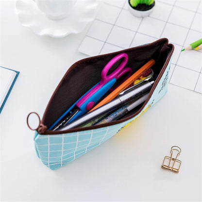 Canvas Fox Pencil Case