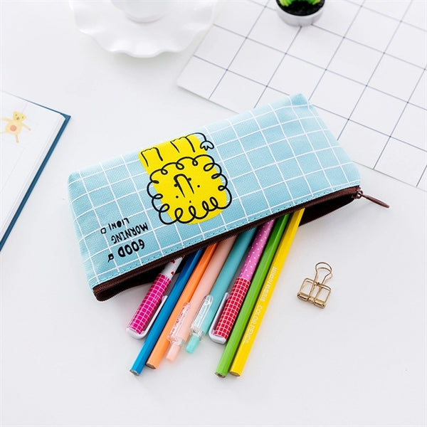 Canvas Fox Pencil Case