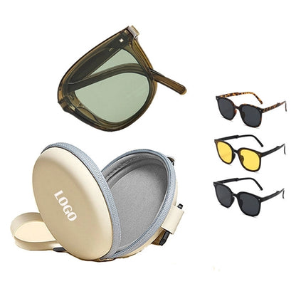 Trendy Foldable Sunglasses With Mini Case