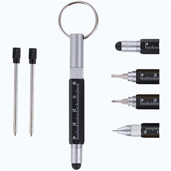 6-In-1 Small Metal Tech Tool Ballpoint Pen