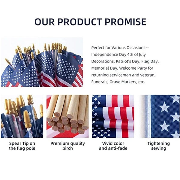 Handheld 5x8inch US Flag