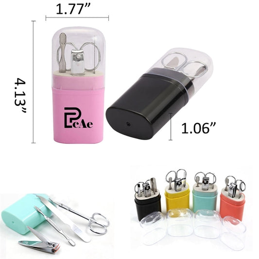 Plastic Bucket Box 4 in 1 Manicure Sets
