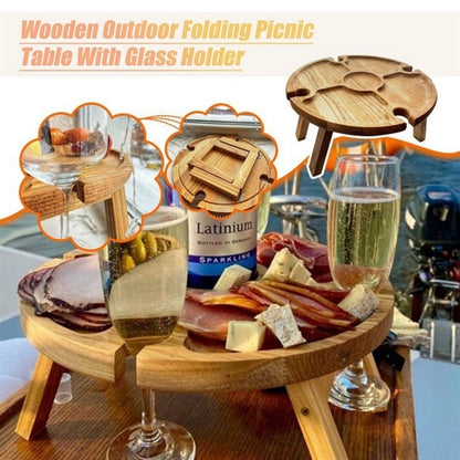 Wooden Picnic Folding Table