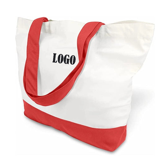 Large Two-Tones Canvas Tote Bag