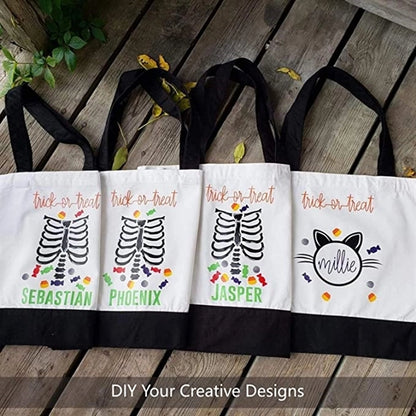Large Two-Tones Canvas Tote Bag