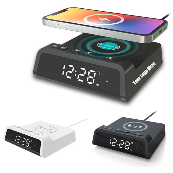 15W Wireless Charger Alarm Clock