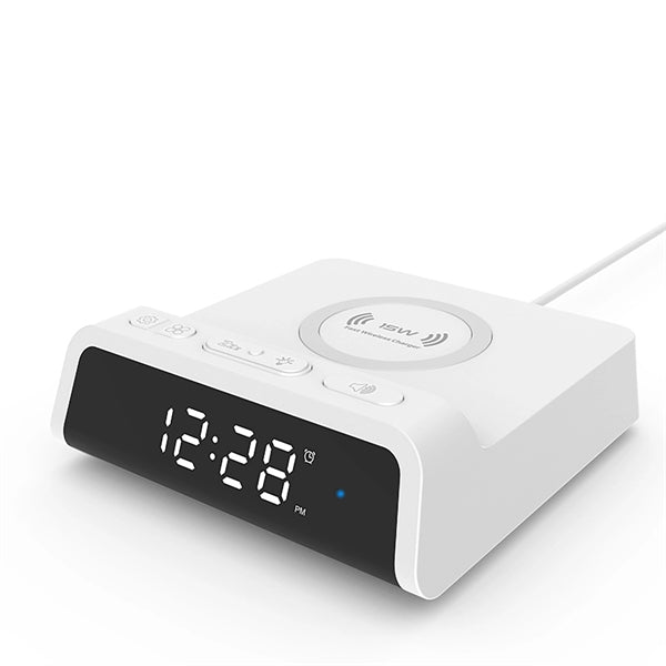 15W Wireless Charger Alarm Clock