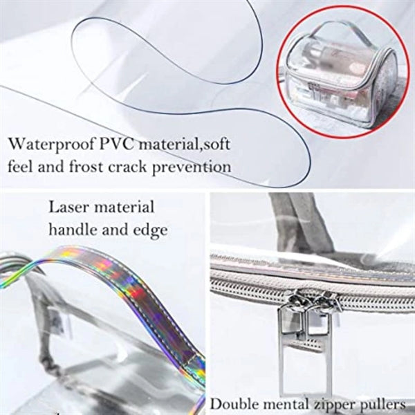 Colorful Laser Transparent Toiletry Kit