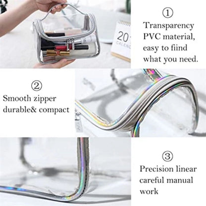 Colorful Laser Transparent Toiletry Kit