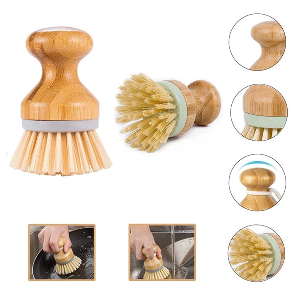 Bamboo Dish Scrub Brushes