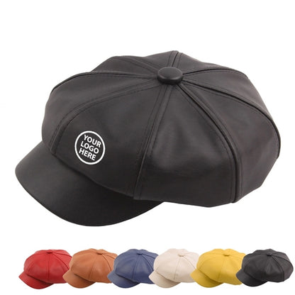 Vintage Beret Hat Pu