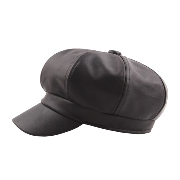 Vintage Beret Hat Pu