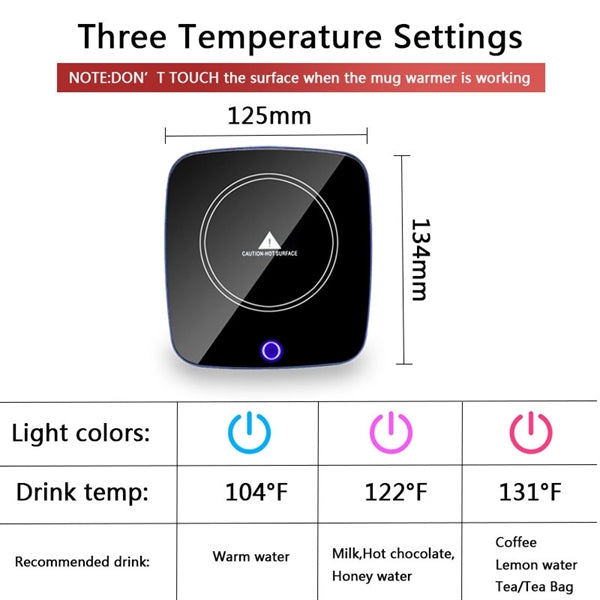 3 Temperature Setting Mug Warmer