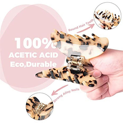 Tortoise Banana Claw Clip