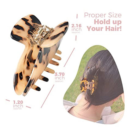 Tortoise Banana Claw Clip