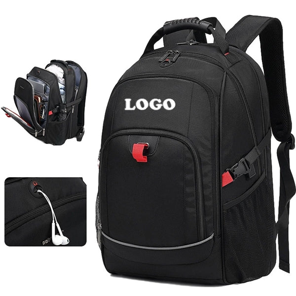 Large Capacity Backpack With Reflective Stripe