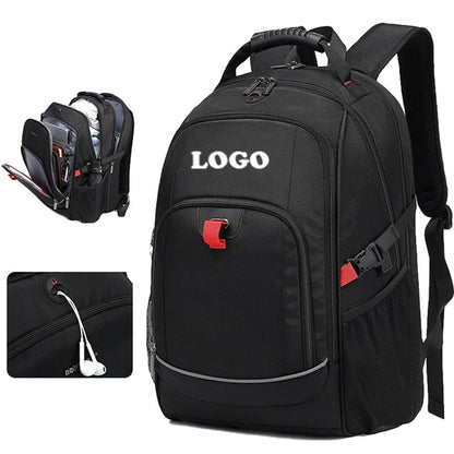 Large Capacity Backpack With Reflective Stripe