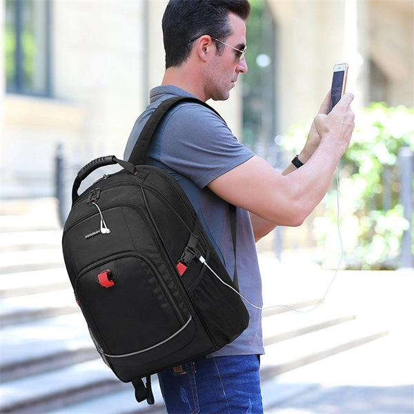 Large Capacity Backpack With Reflective Stripe