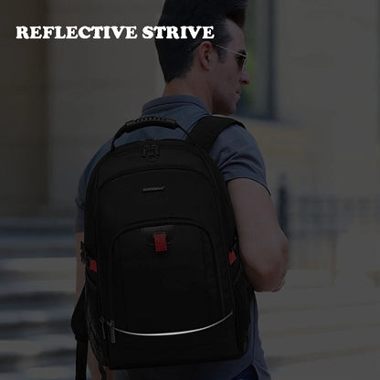 Large Capacity Backpack With Reflective Stripe