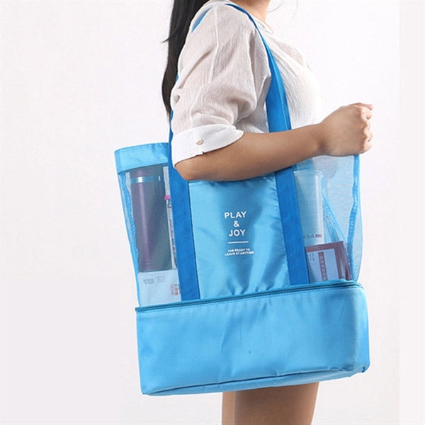 Large Mesh Beach Cooler Bag