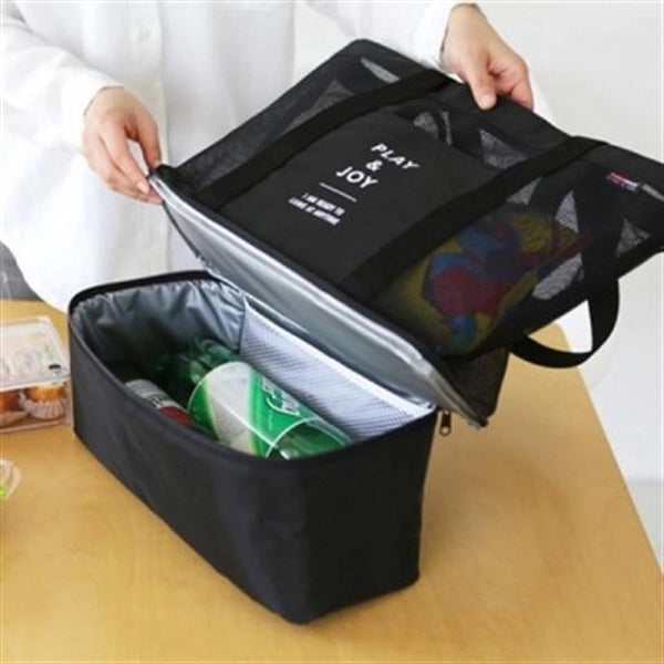 Large Mesh Beach Cooler Bag