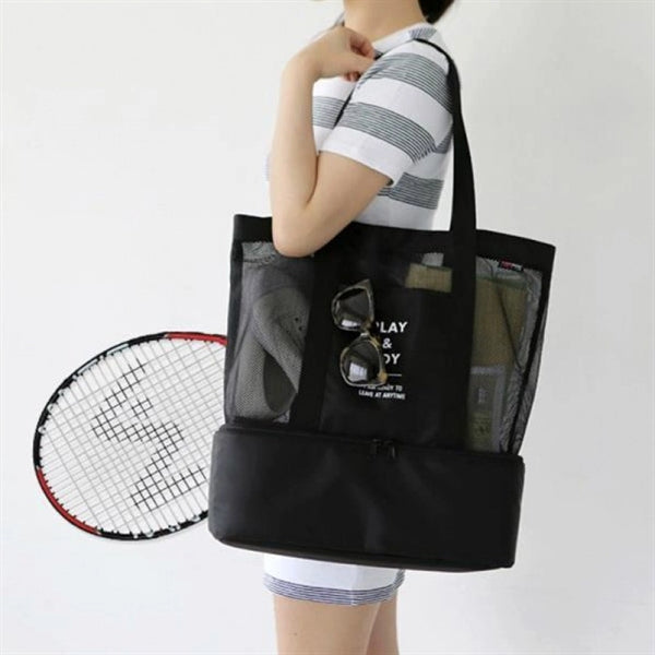 Large Mesh Beach Cooler Bag