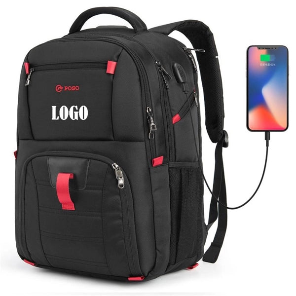 Large Capacity Laptop Backpack With Usb Charging Port