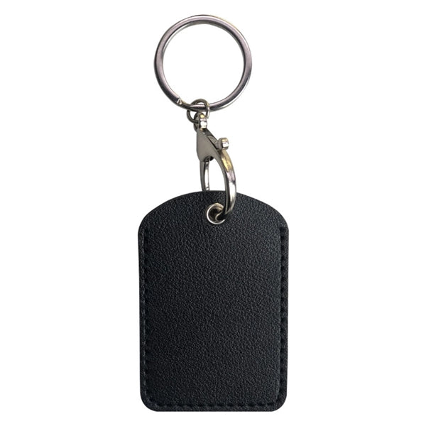 Pu Leather Square-Shaped Keychain