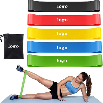 Latex Yoga Exercise Resistance Band Set